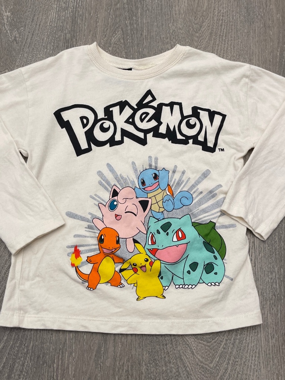 Zara Pokemon Nintendo T Shirt Kids Boys 3-4 Years Long Sleeve Graphic